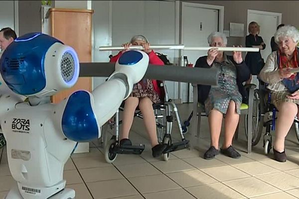 Zora, prof de gym à l'essai à l'EHPAD Stanislas