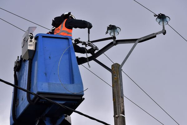 Au plus fort de la journée, mercredi 3 janvier, 4.500 foyers ont été privés d'électricité en Auvergne. 