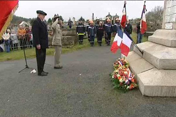 L'hommage s'est déroulé hier aux Monuments aux Morts de Tarnac en Corrèze