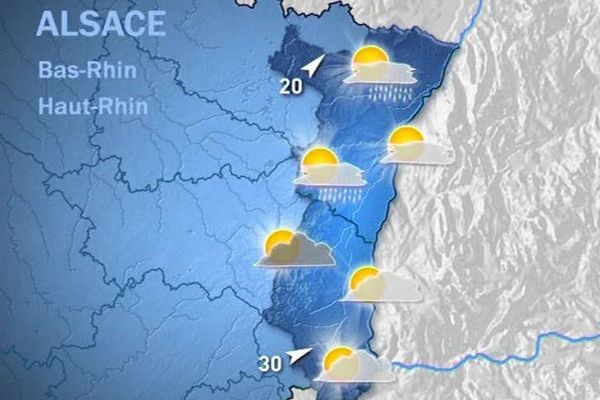 Carte météo du mardi 18 octobre