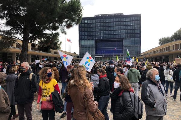 Une nouvelle manifestation se tient ce samedi matin à Montpellier contre la Loi "Sécurité Globale".