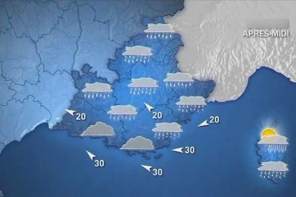 La pluie est prévue demain sur une grande partie du département. 