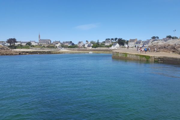 L'île de Batz vue du bateau