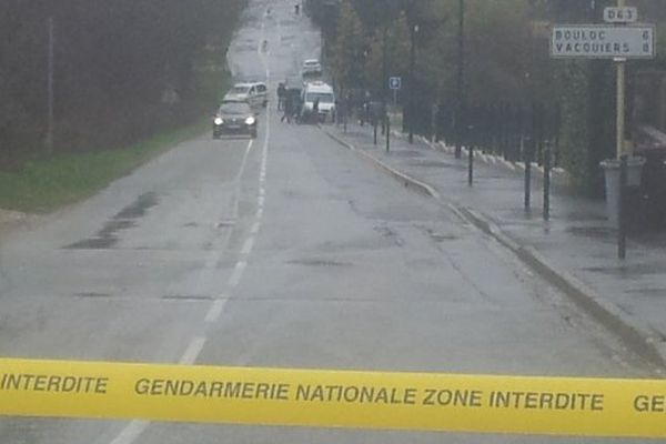 Le périmètre a été bouclé par les gendarmes