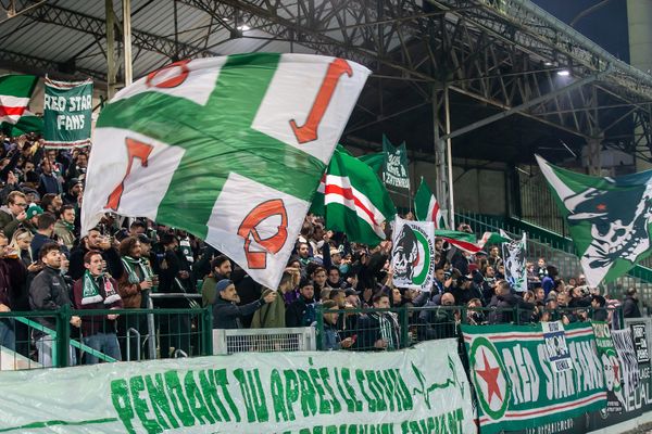 Les supporters du Red Star lors d'un match au Stade Bauer