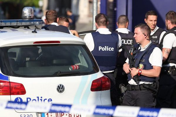 Des agents de la police fédérale belge. Image d'archives.