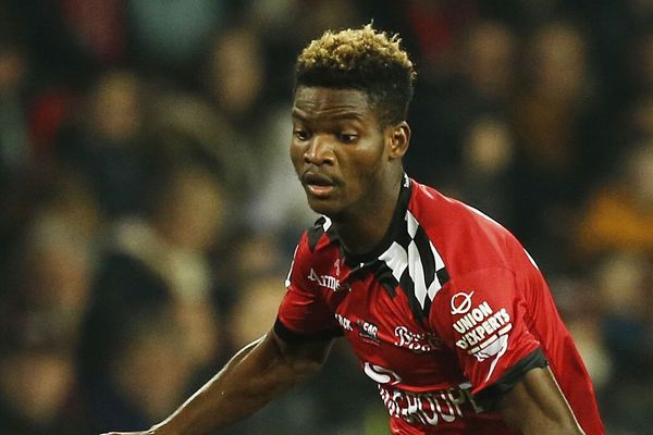 Didier Ndong, sous les couleurs de Guingamp, en février 2019.