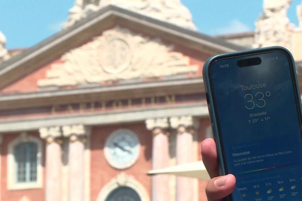 A Toulouse la température va monter jusque 33°C ce dimache 13 août.