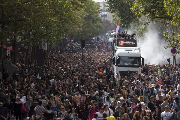 La Techno Parade 2015 à Paris.