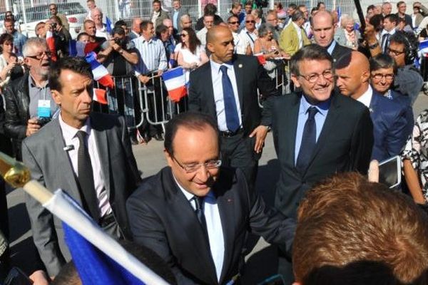 François Hollande à Denain ce mardi 3 septembre à Lille, pour la rentrée scolaire. 