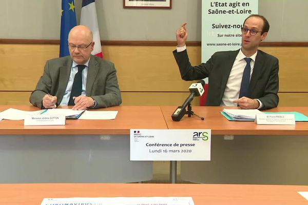 Conférence de presse de l'agence régionale de santé lundi 16 mars.