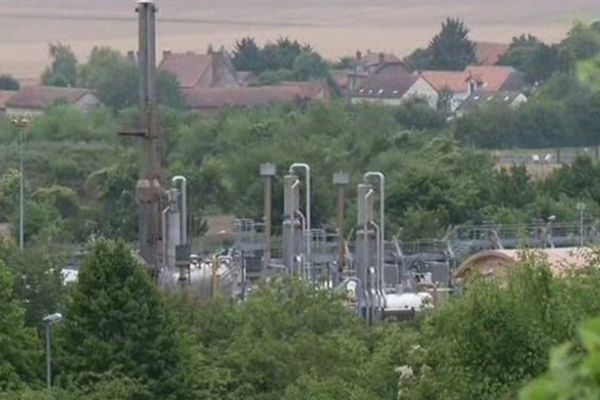 le site  destockage de gaz souterrain de Storengy dans l'Oise à Saint-Maur