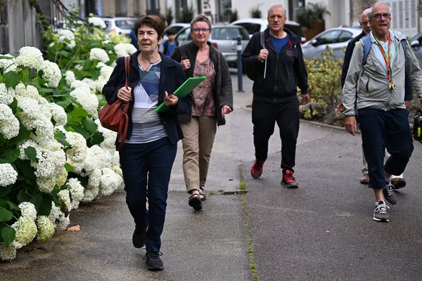 Evelyne Ternant à Lons-le-Saunier, le 2 juillet 2024. -Evelyne Ternant (Nouveau Front Populaire) se retire de la course aux législatives sur la 2eme circonscription du Jura, suite au dépôt de la candidature de Thierry-Mosca (RN).