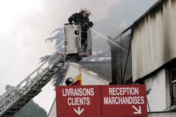 L'incendie a ravagé en janvier 2024 les locaux d'une société d'irrigation israélienne au nord de Toulouse, en Haute-Garonne. (Photo d'illustration).