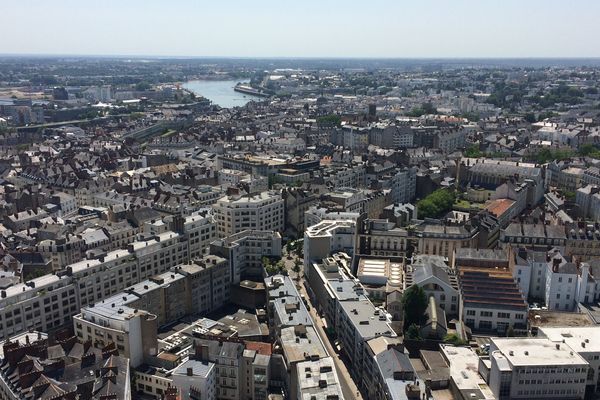 La ville de Nantes vue de la Tour Bretagne