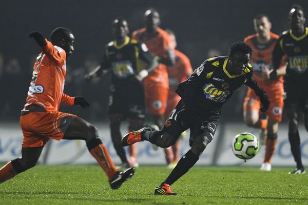 Lors de la rencontre entre Le Mans FC et le Stade Lavallois, mars 2013