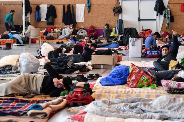 Le gymnase a permis de mettre plusieurs migrants à l'abri du froid. 