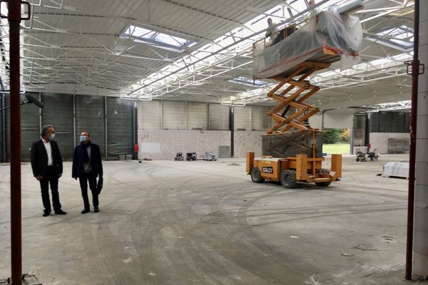 A Ploufragan, comme à Grâces, les travaux sont en cours avant l'arrivée des machines