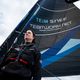 Justine Mettraux, skipper du Team Snef, le 16 avril 2024 à Lorient