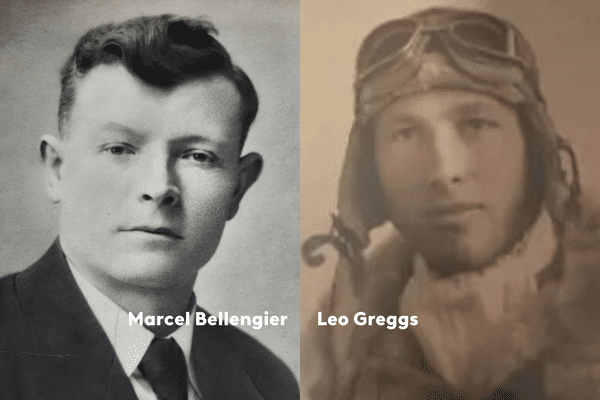 Marcel Bellangier forgeron, maréchal-ferrant / Léo Greggs pilote dans l'armée de l'air américaine