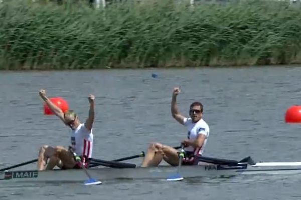 Le Bergeracois Stany Delayre et son coéquipier Jérémie Azou lors des JO de Londres en 2012