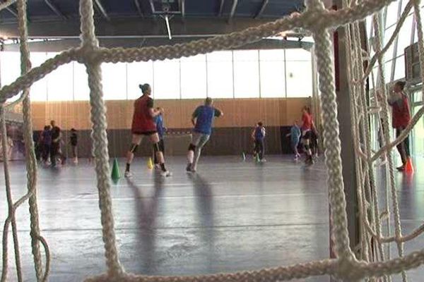 Les Messines à l'entraînement avant le match retour contre Nice