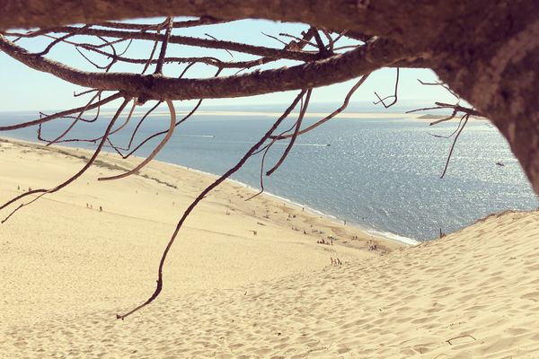 Soleil sur la dune du Pilat.