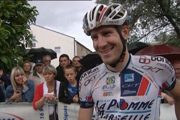 Jose Gonçalves (La Pomme Marseille), vainqueur de la Polynormande le dimanche 28 juillet à Saint-Martin de Landelles (50)