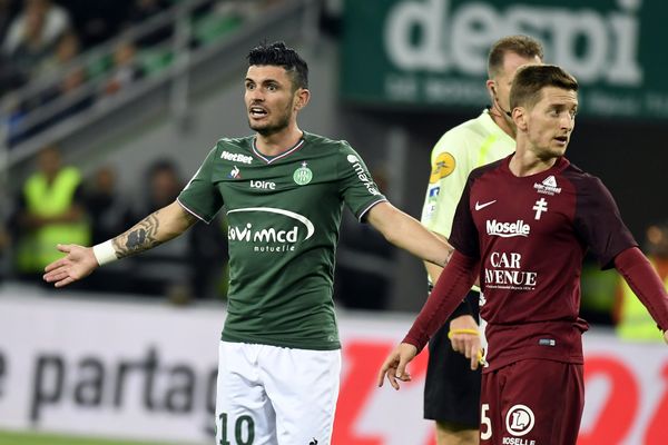 ASSE/FC METZ 9ème journée de championnat de Ligue 1 à Geoffroy Guichard, à Saint-Etienne - Rémy Cabella