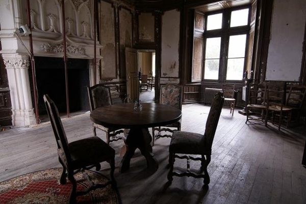 Le salon gothique du château de Fougeret