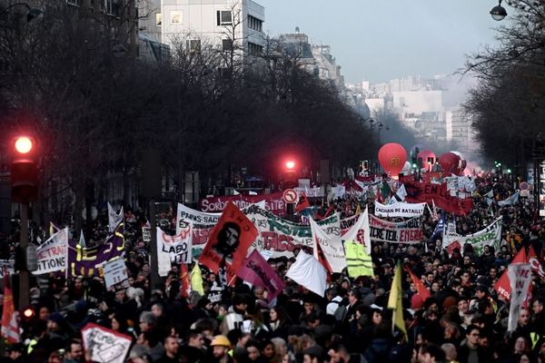 Manifestation parisienne contre la réforme des retraites, le 16 janvier (illustration).