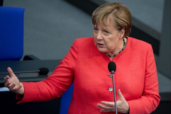 Angela Merkel au Bundestag, le 1er juillet.