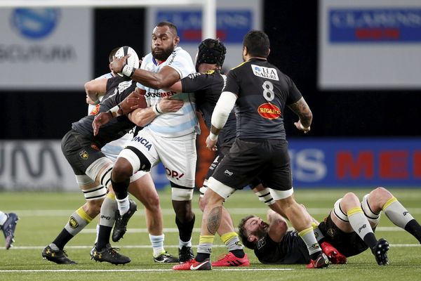 Le match Racing 92 / La Rochelle, à la U Arena, le 18 février 2018.