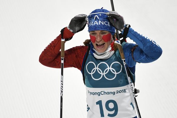 Anaïs Bescond, médaillée de bronze à PyeongChang dans l'épreuve de poursuite