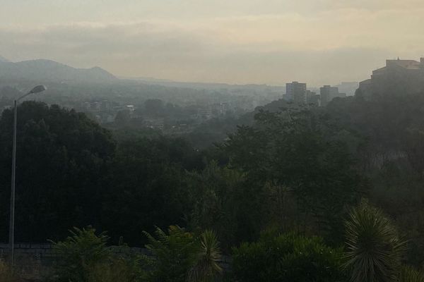 Le ciel d'Ajaccio était voilé, ce mardi 27 juin.