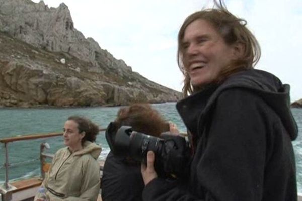 Visite des membres du congrès au Parc National des Calanques