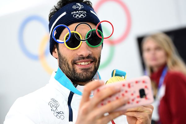 Martin Fourcade s'est prêté au jeu des selfies