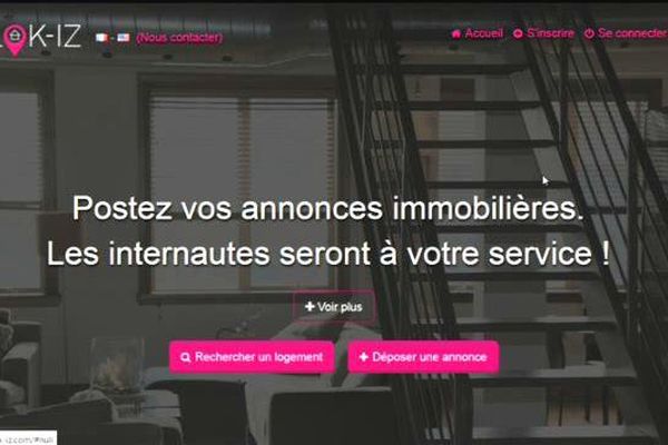 Un des messages du site internet d'annonces immobilières.