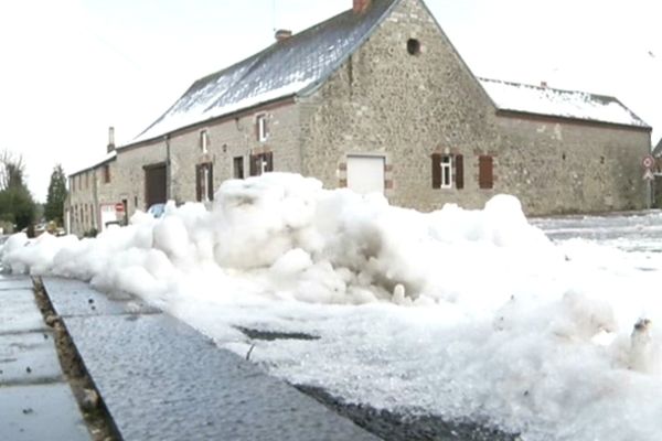 Neige à Beaufort, ce jeudi matin. 