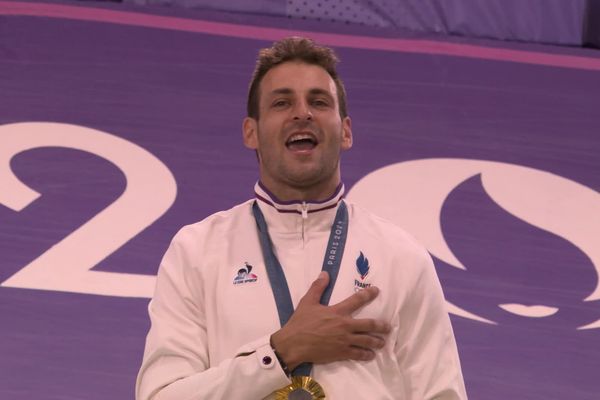 Joris Daudet remporte la médaille d'or aux Jeux olympiques de Paris 2024.