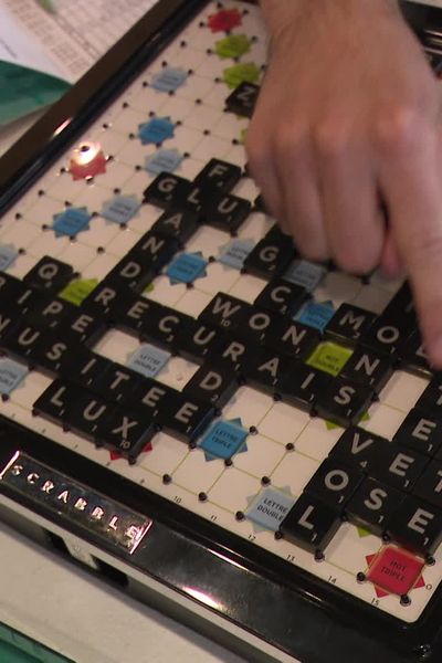 Lors des championnats de France de scrabble à PLérin dans les Côtes d'armor pendant les week-end de Pâques 2024.