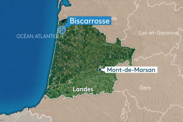 L'accident a eu lieu à Biscarrosse dans les Landes, sur la route de Parentis