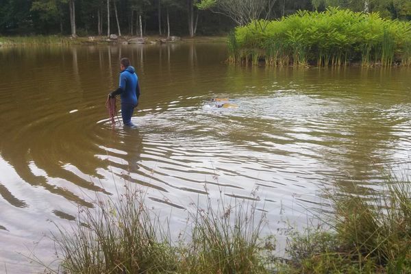 Les plongeurs de la brigade nautique d'Arcachon sondent les plans d'eau depuis ce matin.