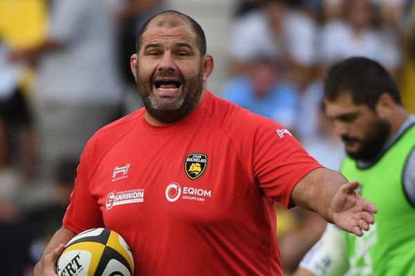 Patrice Collazo, l'entraîneur rochelais, lors du match de Top 14 contre Bayonne le 24 septembre 2016.