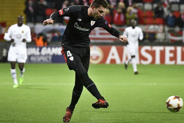 19 octobre 2017 : Aymeric Laporte durant l'UEFA Europa League 