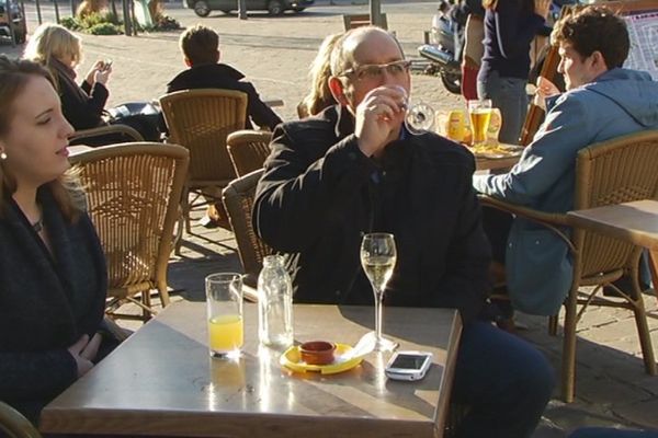 Boire un petit coup en terrasse pour Noël c'est agréable !