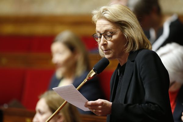 La députée d'Eure-et-Loir lors d'une séance de questions au gouvernement. Photo d'illustration