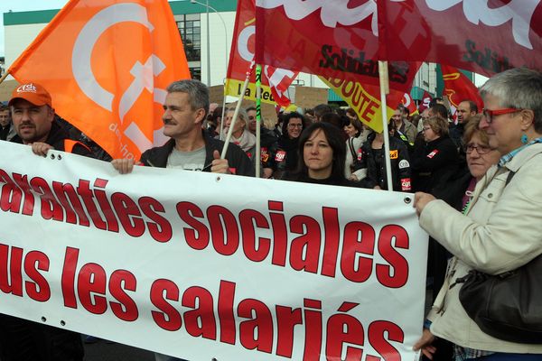 Les salariés de La Redoute avaient déjà manifesté leurs inquiétudes le 22 octobre 2013 à Roubaix