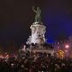 Rassemblement d'opposants à Jean-Marie Le Pen et au Front national, place de la République, à l'annonce de sa mort ce mardi 7 janvier.