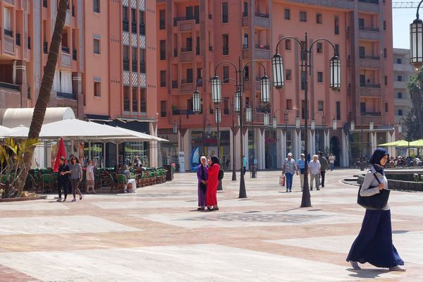 C'est à Guéliz, quartier moderne de Marrakech, où fut trouvée la première partie du corps.